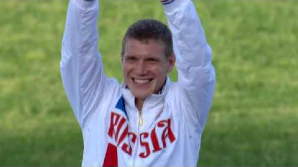 Men's 200 m T47 | Victory Ceremony | 2016 IPC Athletics European Championships Grosseto