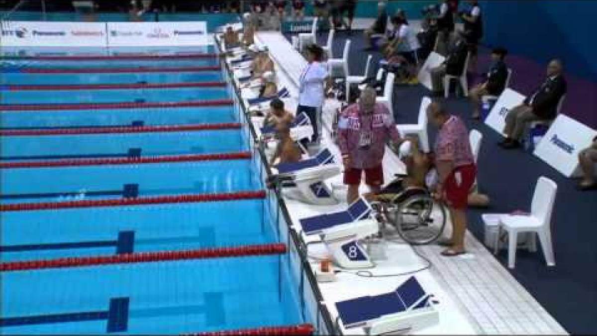 Swimming - Men&#039;s 150m Individual Medley - SM4 Final - London 2012 Paralympic Games