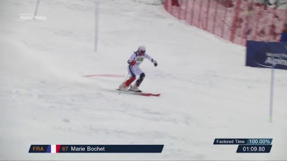 Marie Bochet | Slalom Standing Run 2 | 2019 WPAS Championships
