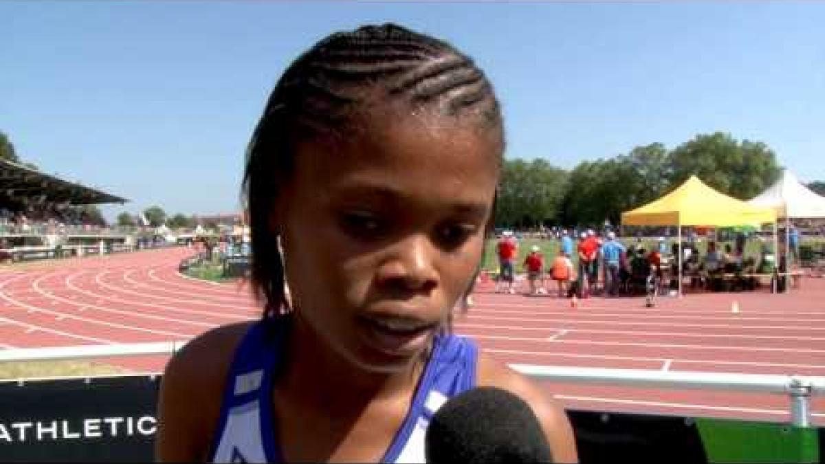 Interview: Johanna Benson women's 200m T37 final - 2013 IPC Athletics World Championships, Lyon