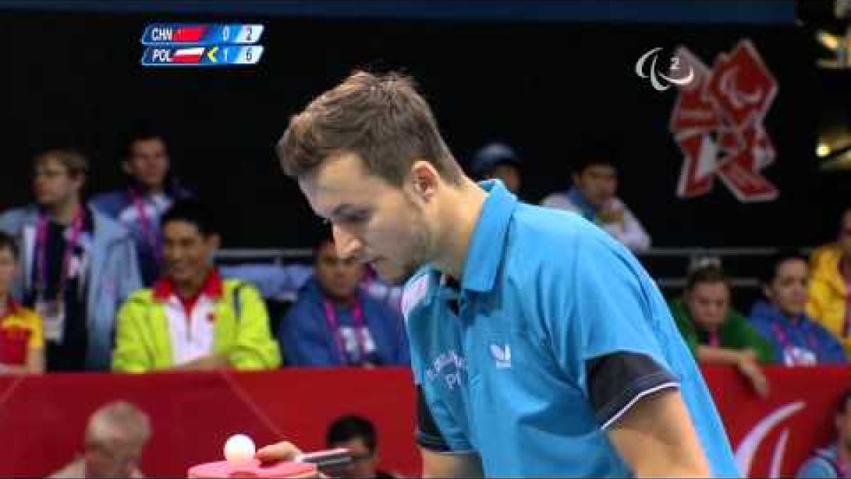 Table Tennis CHN vs POL - Men's Singles - Cl 10 Gold Medal Match - London 2012 Paralympic Games.mp4