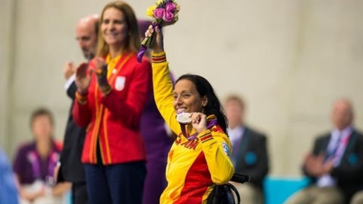 Swimming - Women's 50m Butterfly - S5 Victory Ceremony - London 2012 Paralympic Games