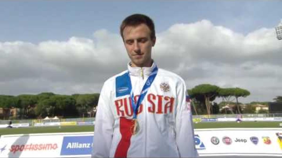 Men's 100 m T38 | Victory Ceremony | 2016 IPC Athletics European Championships Grosseto