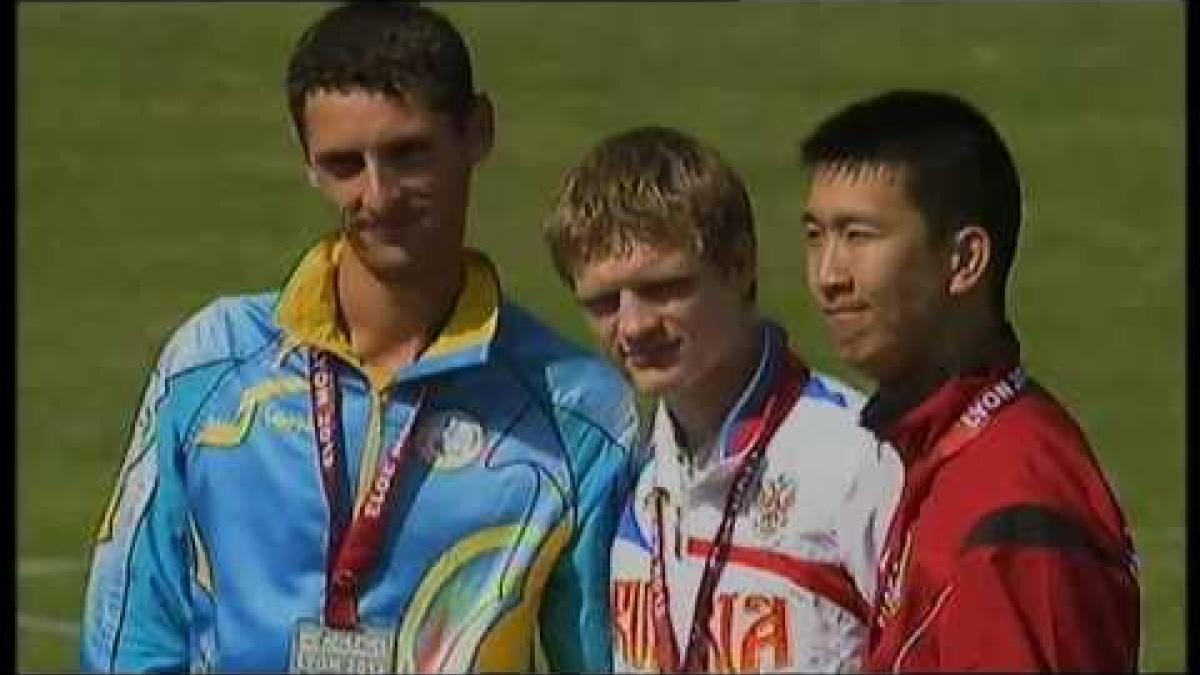 Athletics -  men's 200m T36 Medal Ceremony  - 2013 IPC Athletics World Championships, Lyon