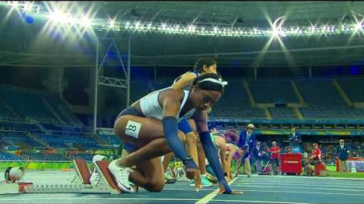 Athletics | Women's 100m - T37 Round 1 heat 1 | Rio 2016 Paralympic Games