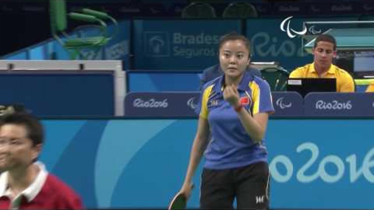 Table Tennis | France v China | Women's Singles Final Class 8 | Rio 2016 Paralympic Games