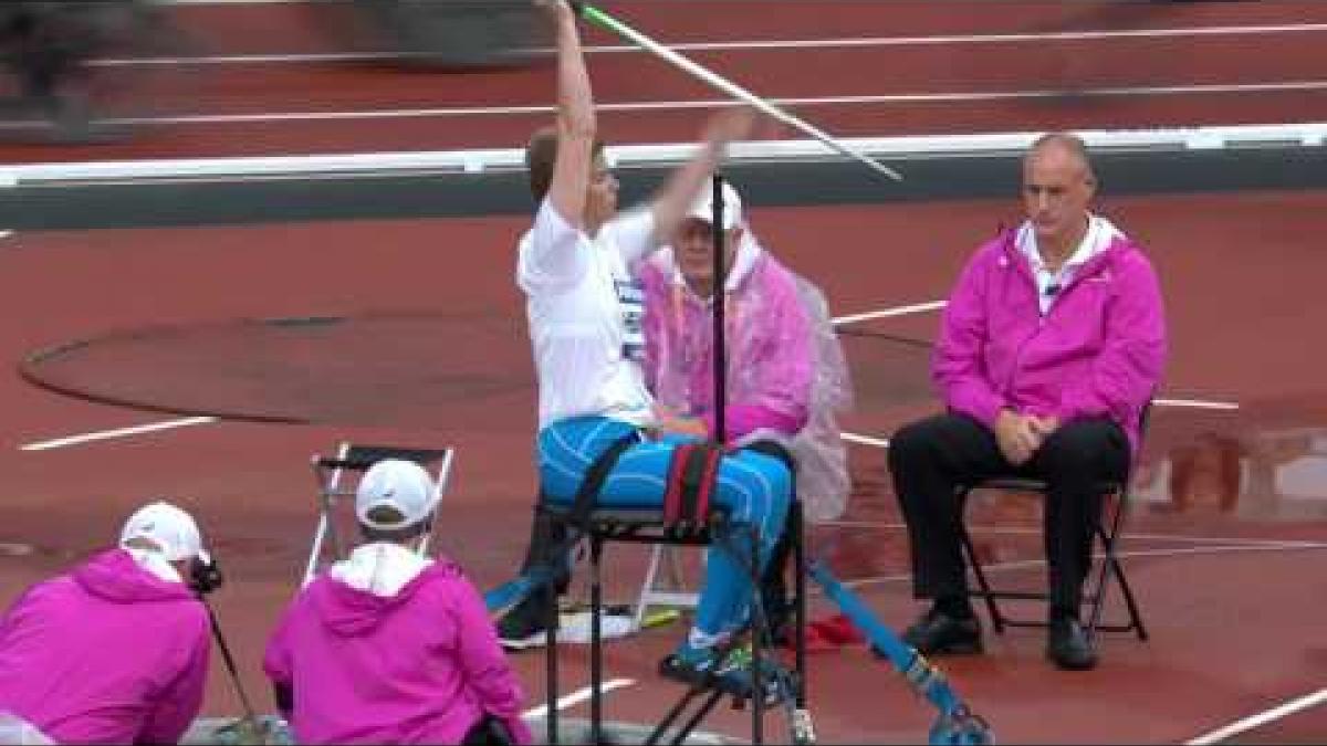 Lijuan ZOU | Gold Women’s Javelin F34 | Final | London 2017 World Para Athletics Championships