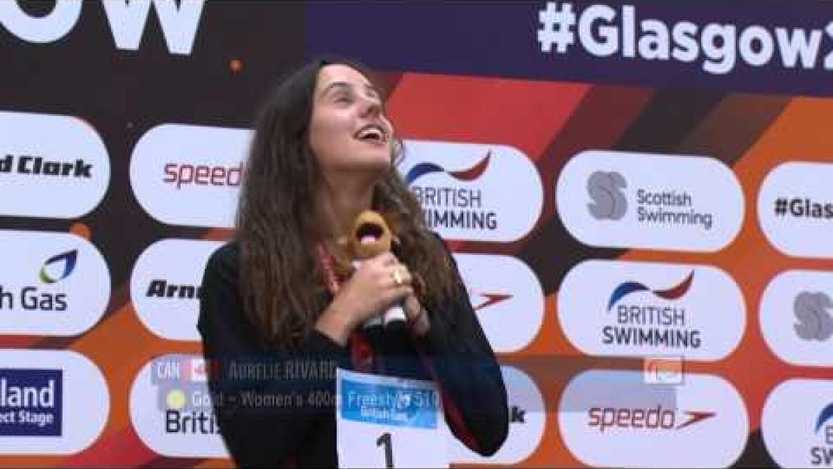 Women's 400m Freestyle S10 | Victory Ceremony | 2015 IPC Swimming World Championships Glasgow