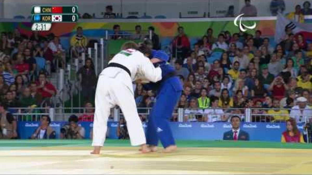 Judo |  China v Korea | Women's -57kg Bronze Medal Contest B | Rio 2016 Paralympic Games