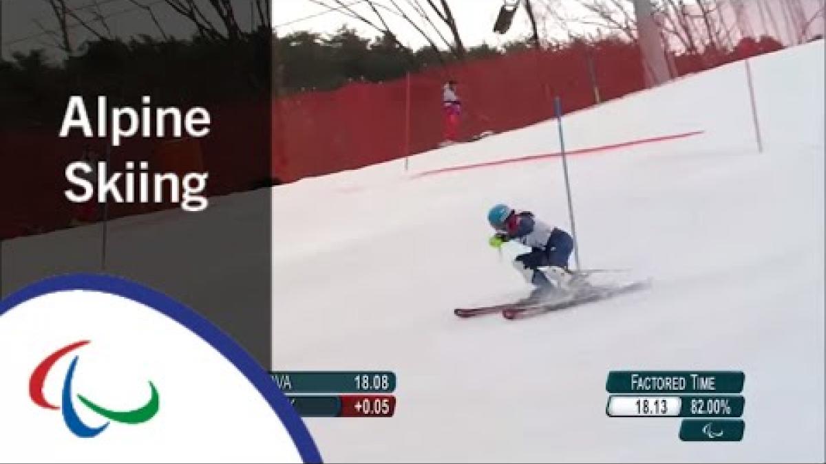 Menna FITZPATRICK | Women's Slalom Runs 1& 2 |Alpine Skiing |PyeongChang2018 Paralympic Winter Games