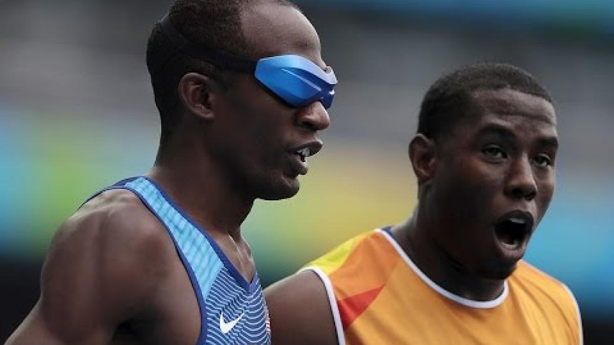 Athletics | Men's 100m - T11 Semi-Finals 1 | Rio 2016 Paralympic Games
