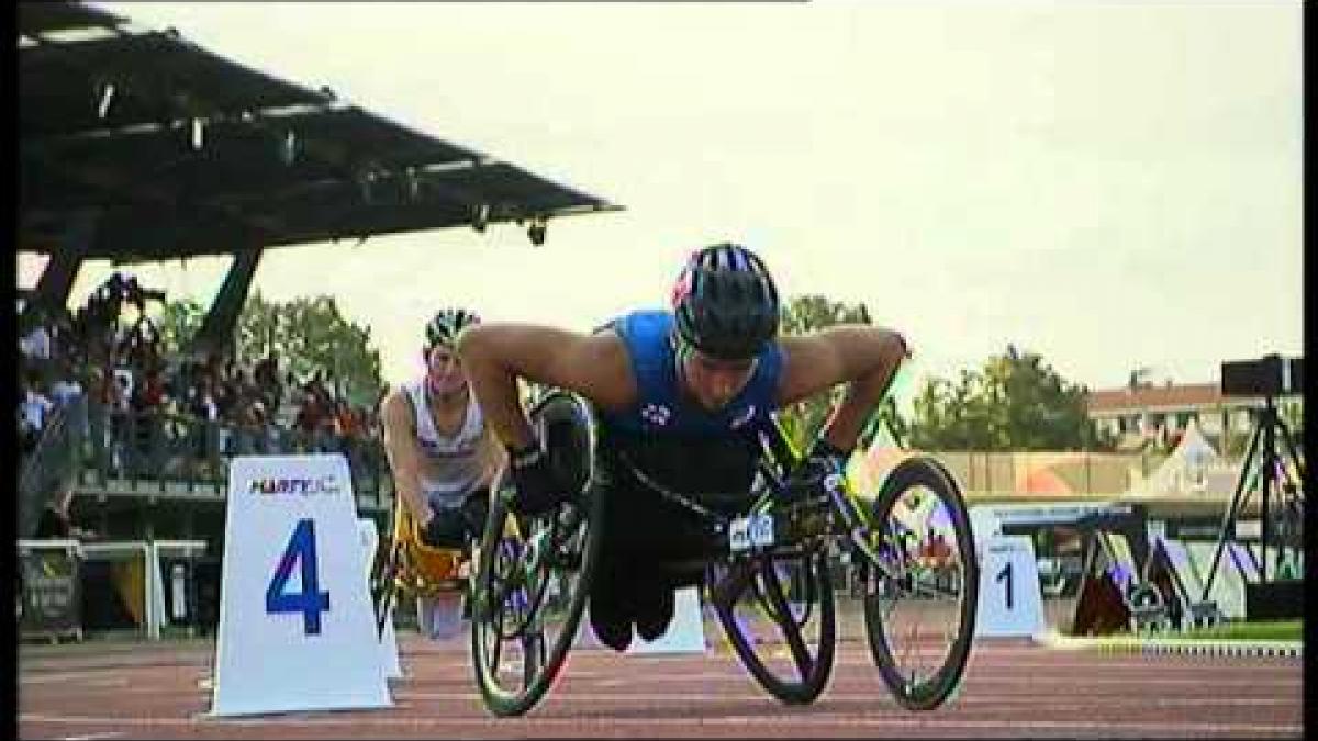 Athletics - Men's 400m T34 semifinal 2 - 2013 IPC Athletics World Championships, Lyon