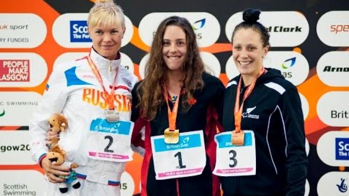 Women's 50m Freestyle S10 | Victory Ceremony | IPC Swimming World Championships Glasgow