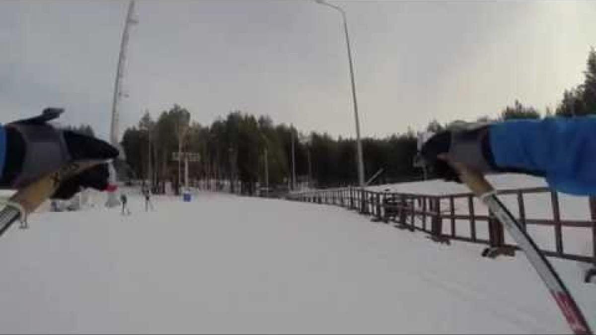 One of two sit-ski courses for the IPC Nordic Skiing World Cup in Tyumen, Russia