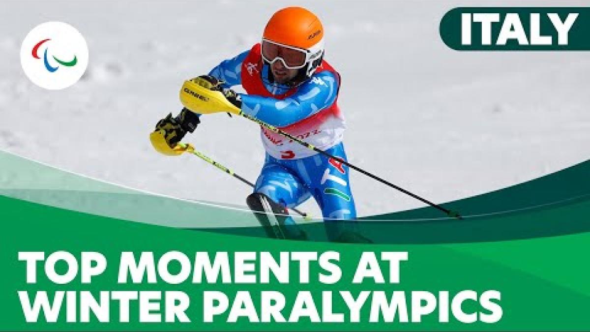 A compilation of top Paralympic Winter Games moments for Italy