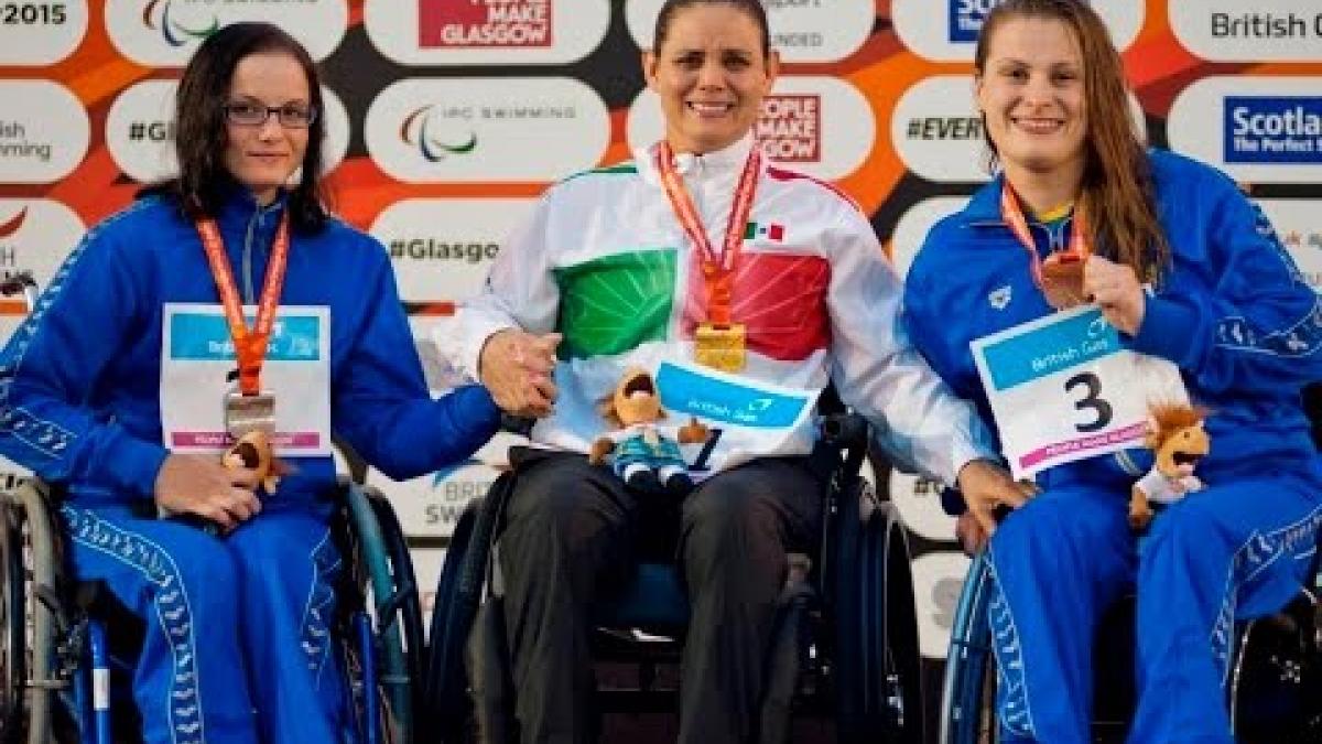 Women's 150m IM SM4 | Victory Ceremony | 2015 IPC Swimming World Championships Glasgow