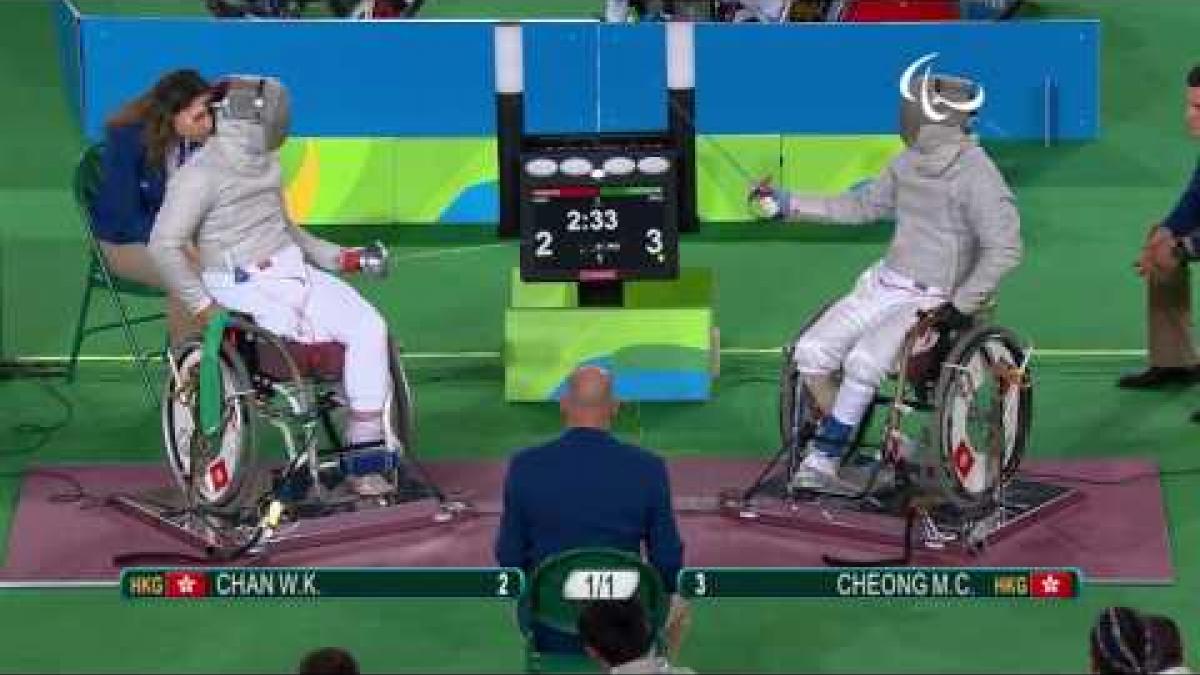 Wheelchair Fencing | Men&#039;s Individual Sabre - Cat A | CHAN v CHEONG  | Rio 2016 Paralympic Games HD