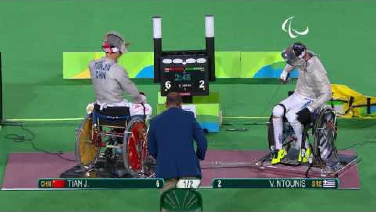 Wheelchair Fencing|NTOUNIS v TIAN| Men’s Individual Sabre A Bronze | Rio 2016 Paralympic Games