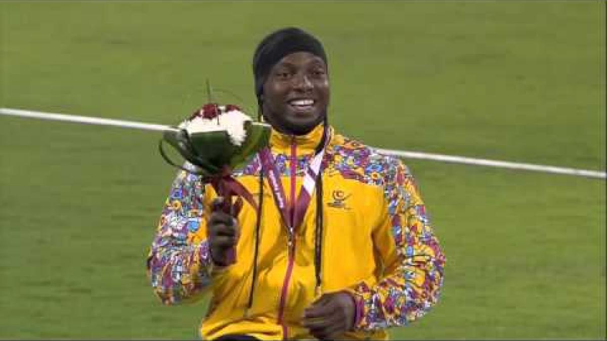 Men's javelin F34 | Victory Ceremony |  2015 IPC Athletics World Championships Doha
