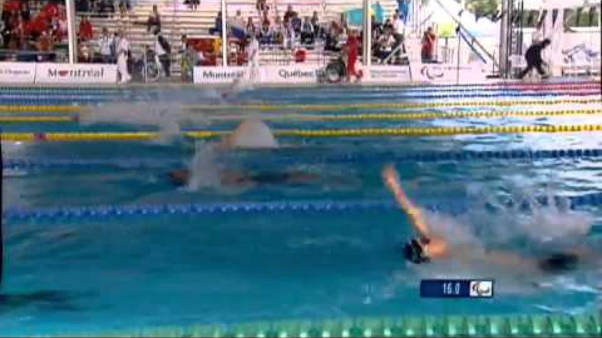 Swimming - men's 50m backstroke S2 - 2013 IPC Swimming World Championships Montreal