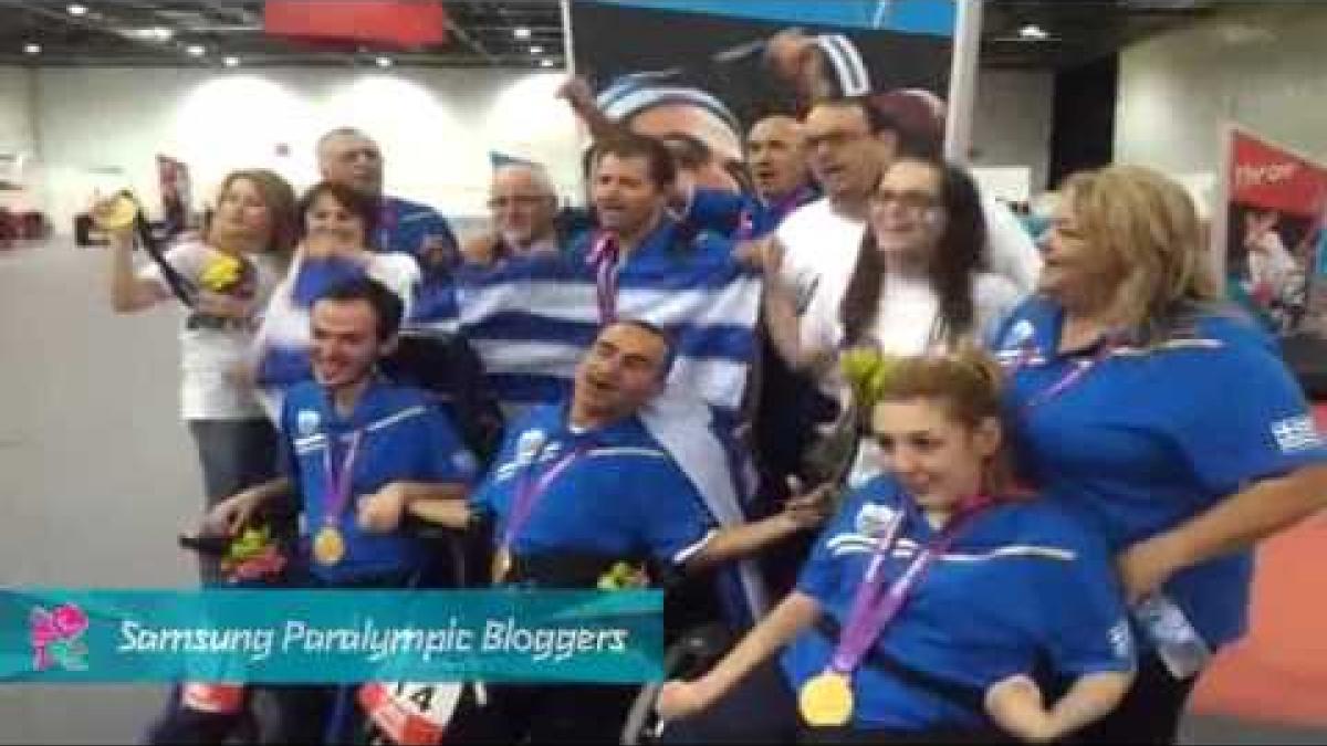 Grigoris Polychronidis - Celebrating, Paralympics 2012