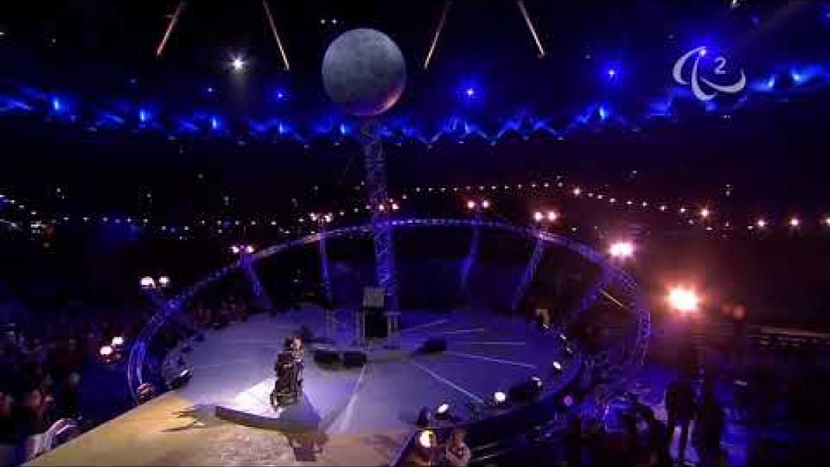 Stephen Hawking speaks at London 2012 Paralympic Games Opening Ceremony