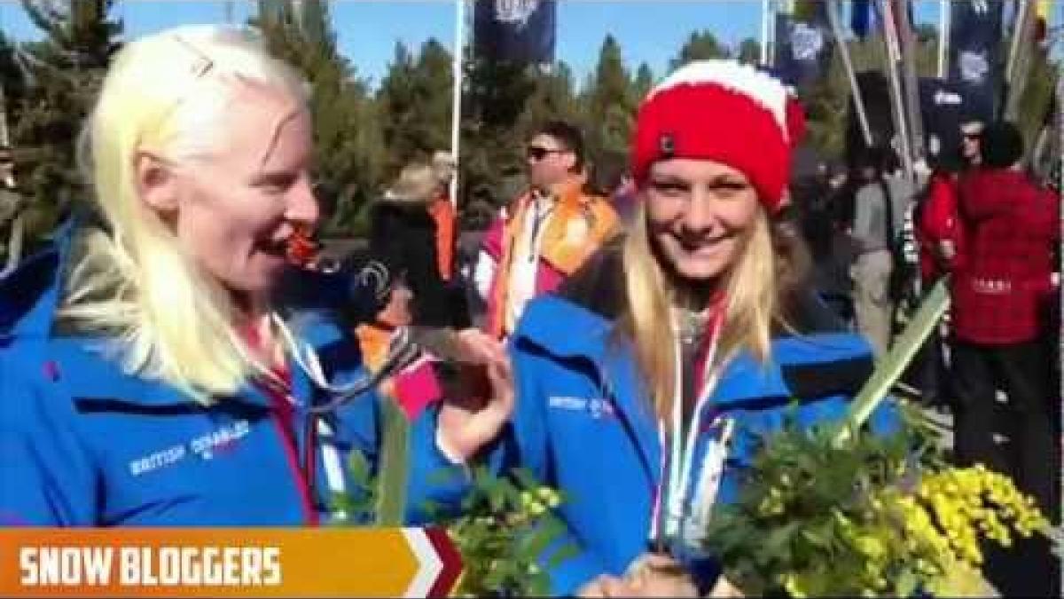 Kelly Gallagher & Charlotte Evans - Snow Bloggers - 2013 IPC Alpine Skiing World Championships