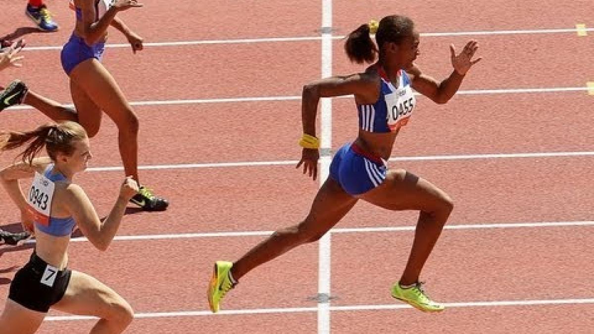 Athletics - women's 100m T37 semifinals 1 - 2013 IPC Athletics World Championships, Lyon