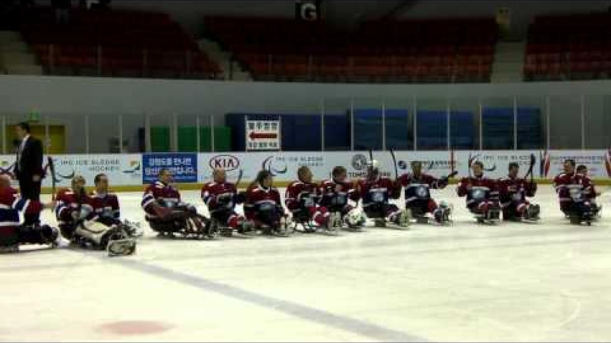 Norway celebrate Sochi spot - 2013 IPC Ice Sledge Hockey World Championships A-Pool