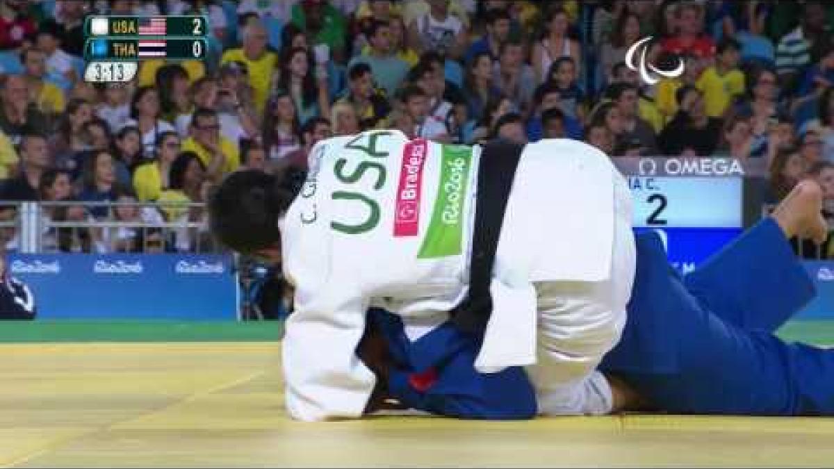 Judo | USA v Thailand | Women's +70 kg Repechage Final | Rio 2016 Paralympic Games