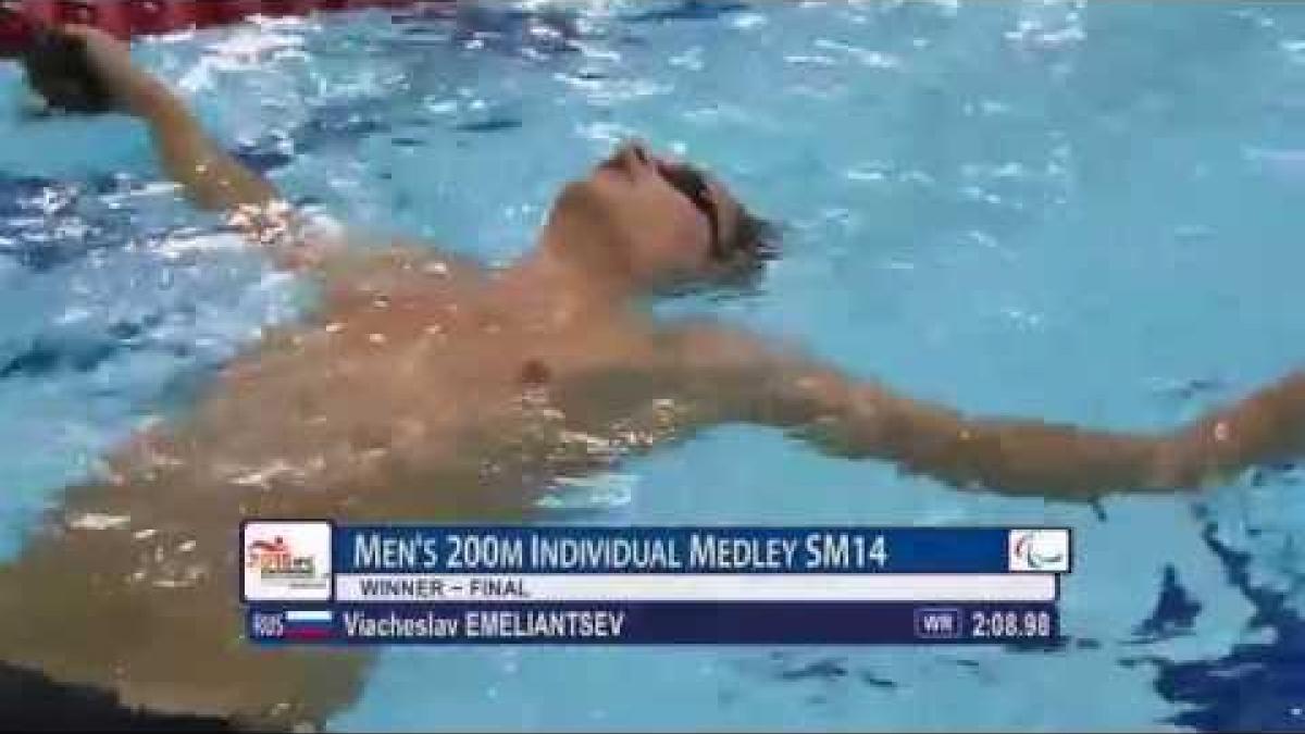 Men's 200m IM SM14 | Final | 2015 IPC Swimming World Championships Glasgow