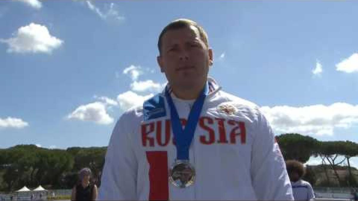 Men's javelin F57 | Victory Ceremony | 2016 IPC Athletics European Championships Grosseto