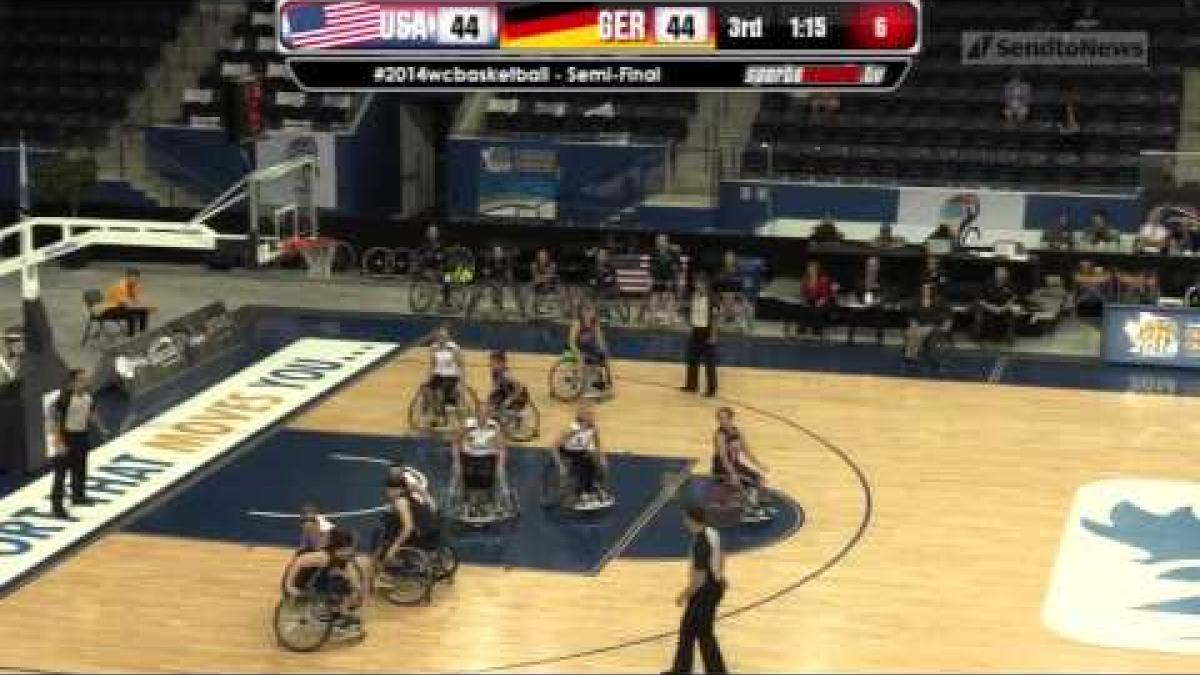 USA v Germany highlights | 2014 IWBF Women's World Wheelchair Basketball Championships