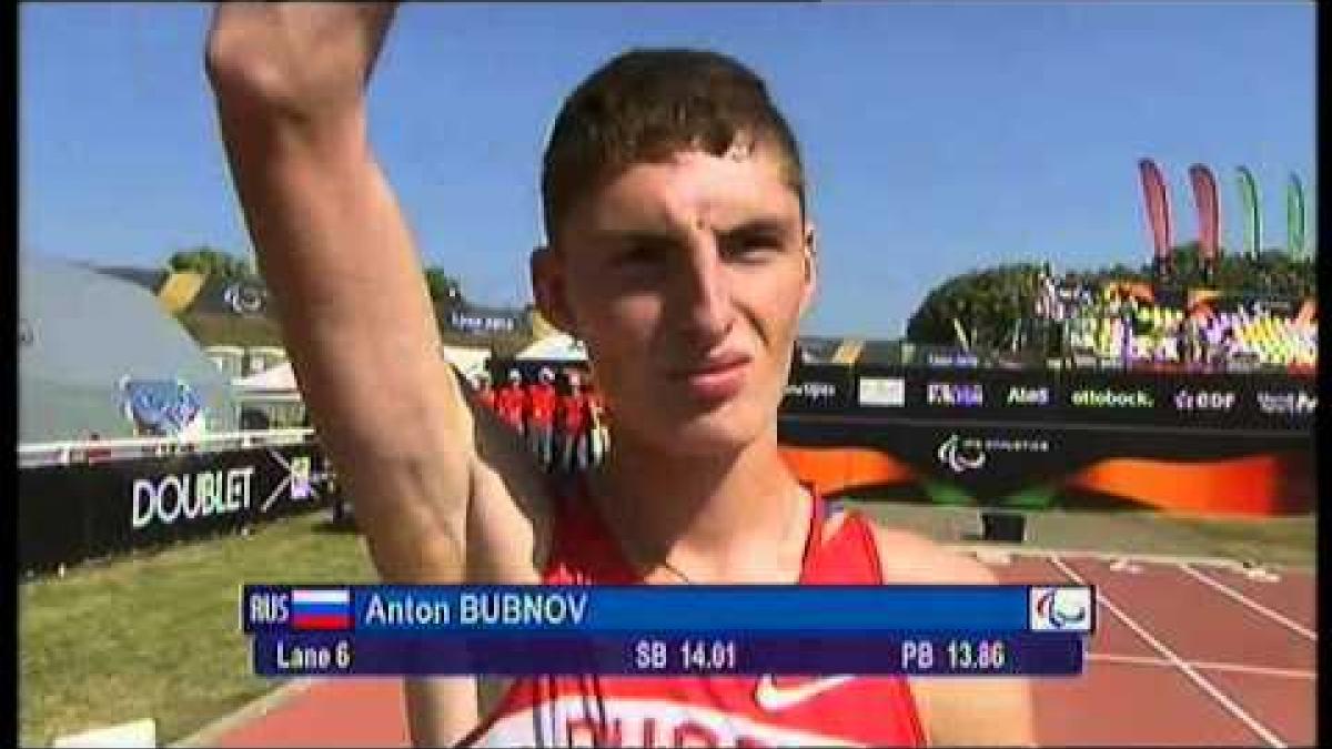 Athletics - men's 100m T35 semifinal - 2013 IPC Athletics World Championships, Lyon