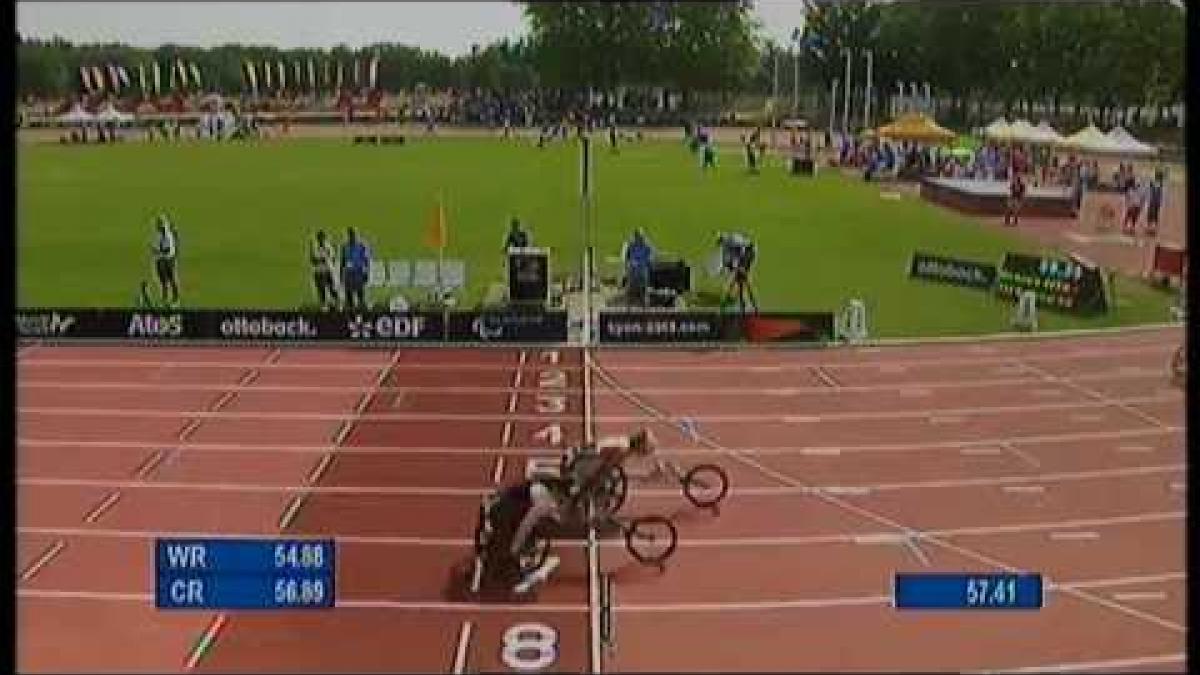 Athletics - women's 400m T53 semifinal 1 - 2013 IPC Athletics World Championships, Lyon