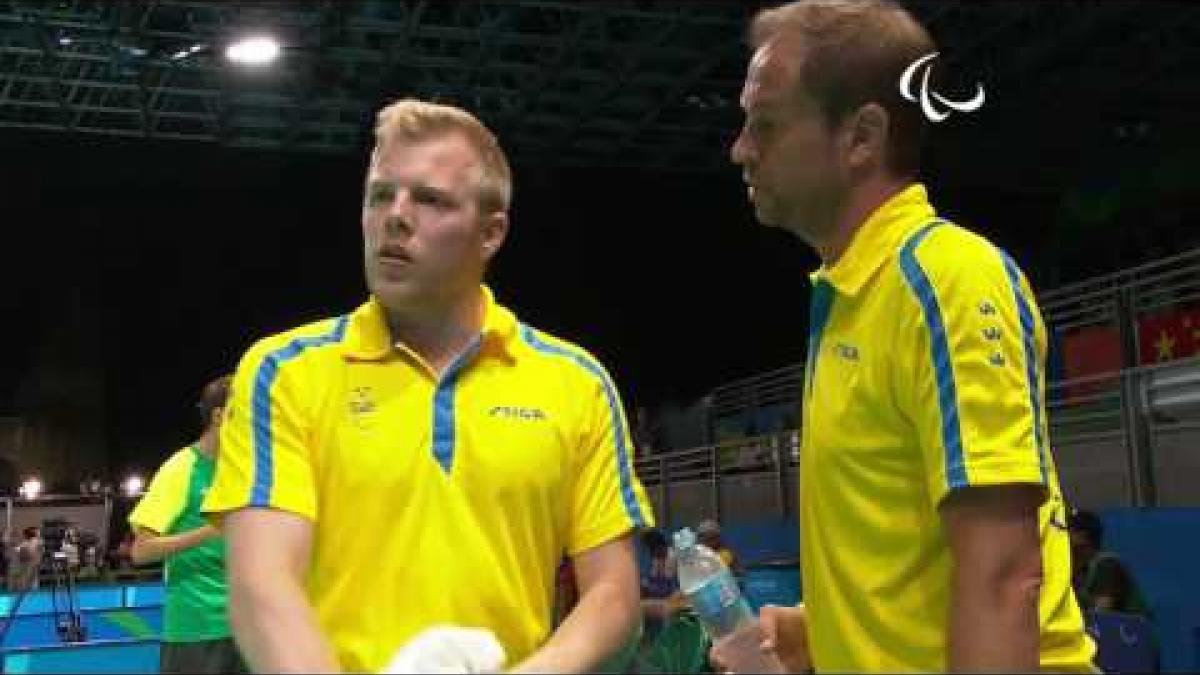 Table Tennis | SWE v BRA | Men's Singles - Qualification Class 8 Group F | Rio 2016 Paralympic Games