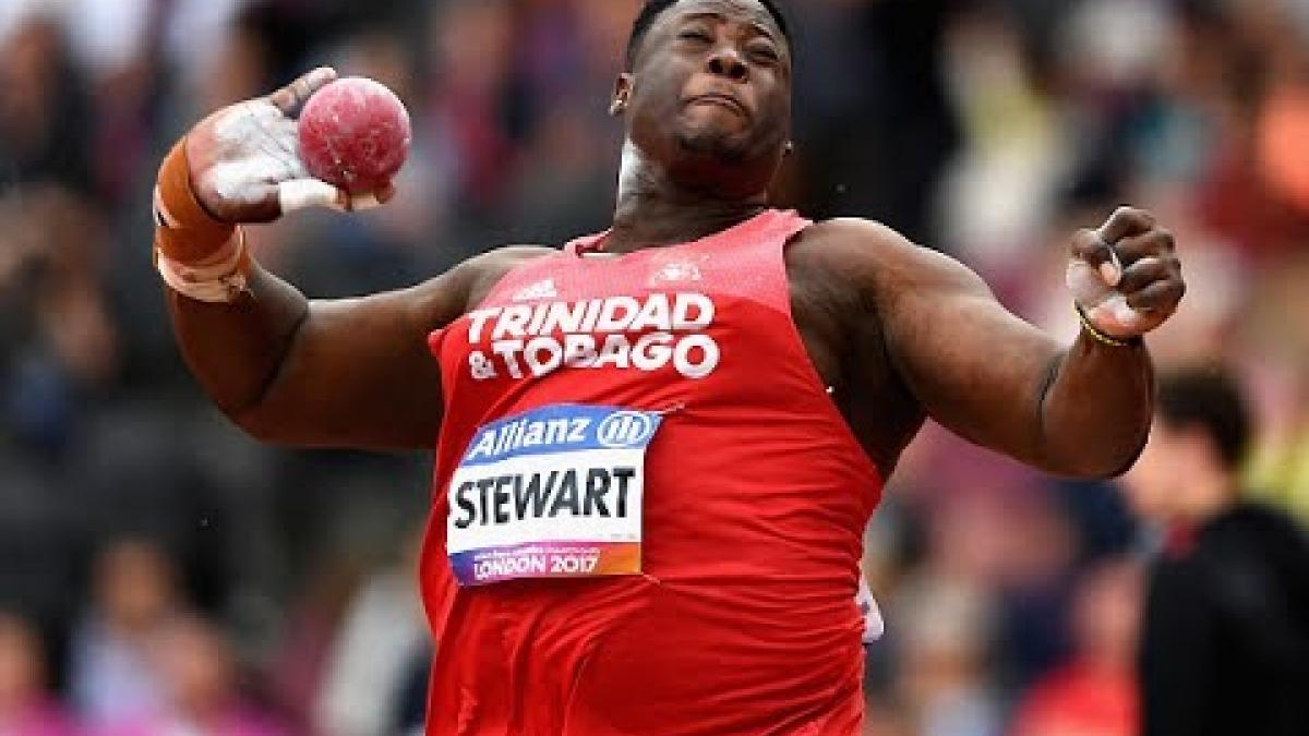 Akeem Stewart | Gold Men's Shot Put F44 | Final | London 2017 World Para Athletics Championships