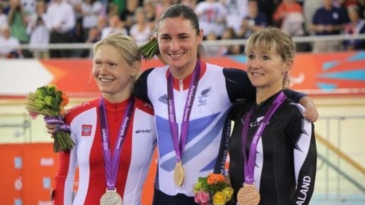 Cycling Track - Women's Individual C 5 pursuit Victory Ceremony - 2012 London Paralympic Games