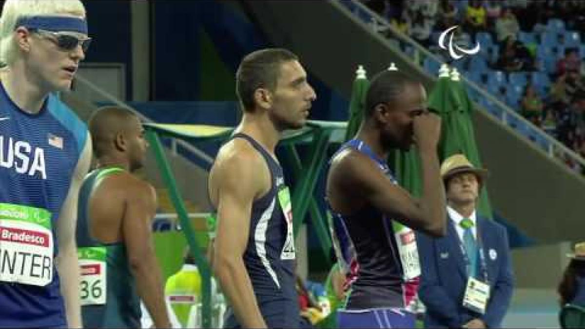 Athletics | Men's 100m - T13 Round 1 heat 1 | Rio 2016 Paralympic Games