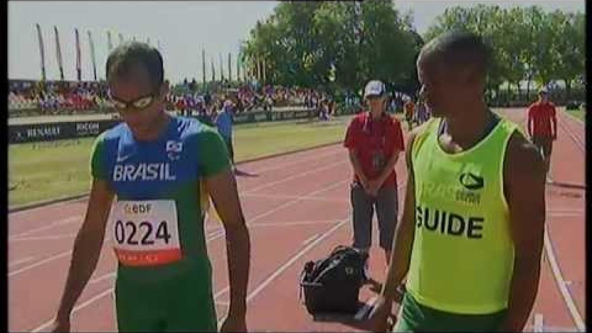 Athletics - men's 200 heat 2 T11 - 2013 IPC Athletics World Championships, Lyon