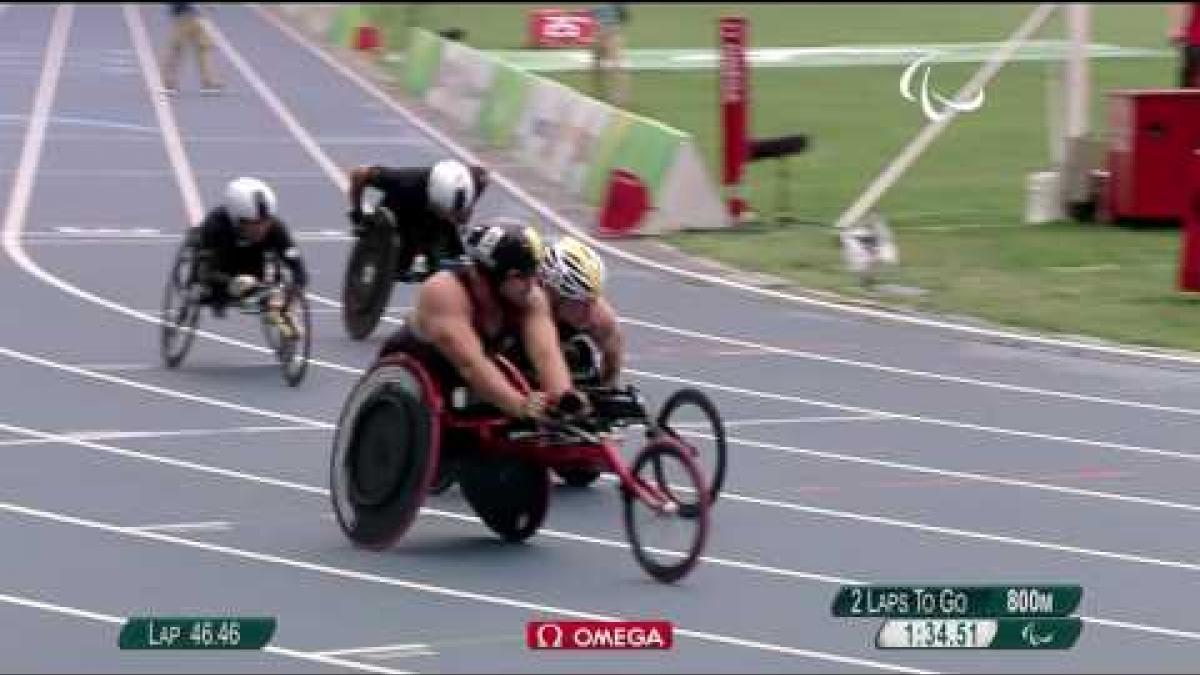 Athletics | Men's 4x400m - T53/54 Round 1 Heat 1 | Rio 2016 Paralympic Games