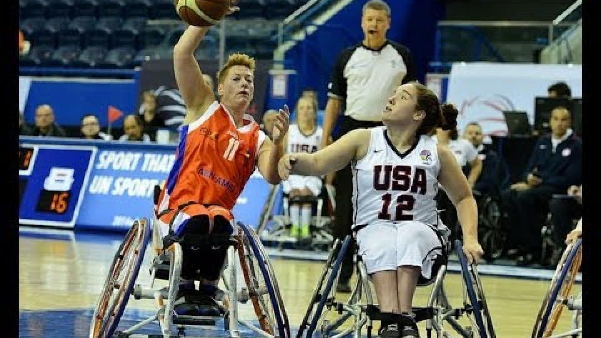 USA v Netherlands highlights | 2014 IWBF Women's World Wheelchair Basketball Championships