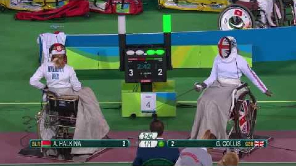 Wheelchair Fencing| HALKINA v COLLIS| Women’s Individual Epee A | Rio 2016 Paralympic Games