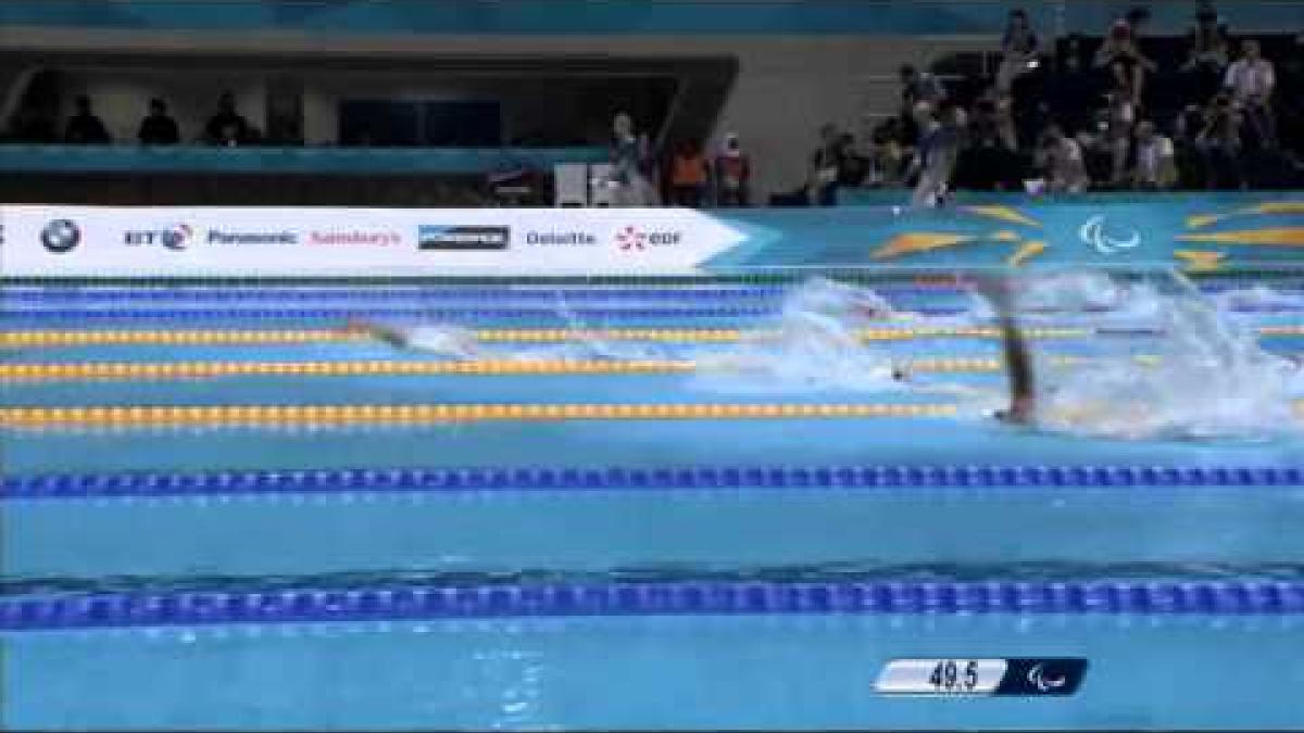 Swimming - Men's 100m Backstroke - S14 Heat 3 - 2012 London Paralympic Games