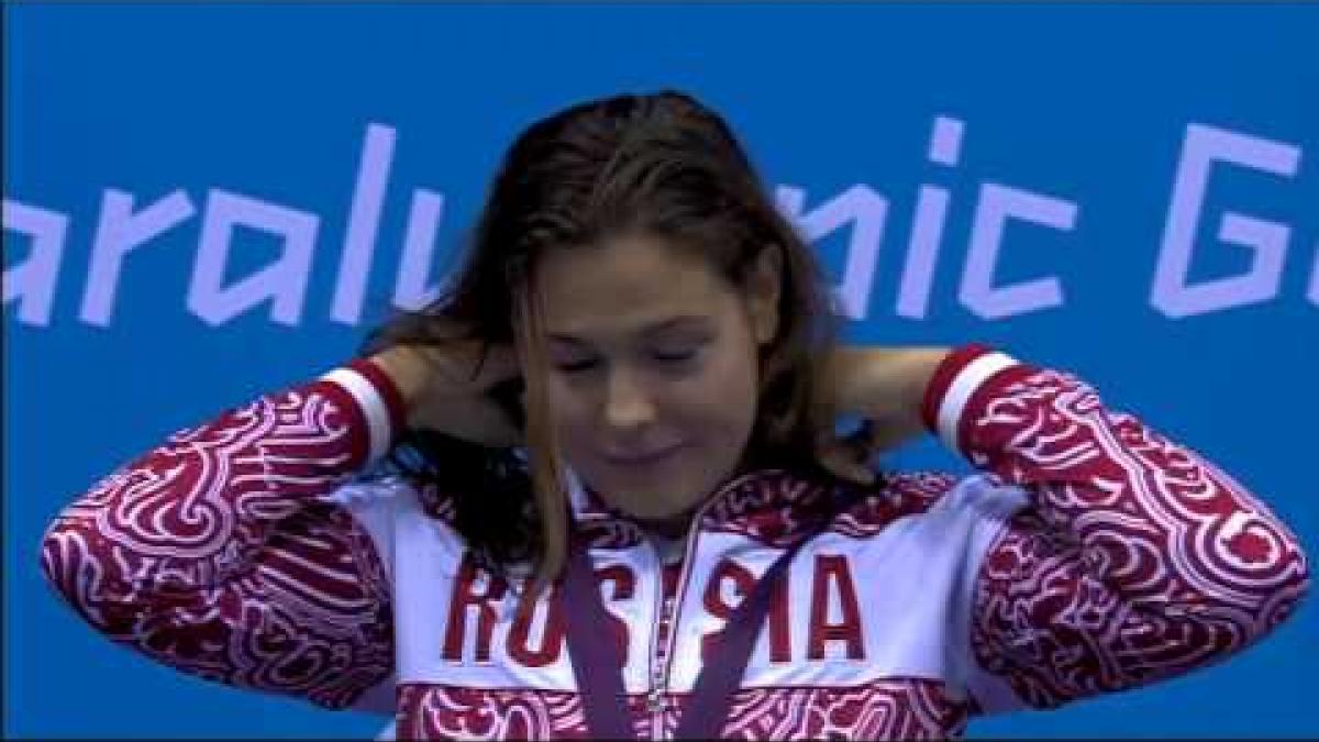 Swimming - Women's 400m Freestyle - S12 Victory Ceremony - London 2012 Paralympic Games