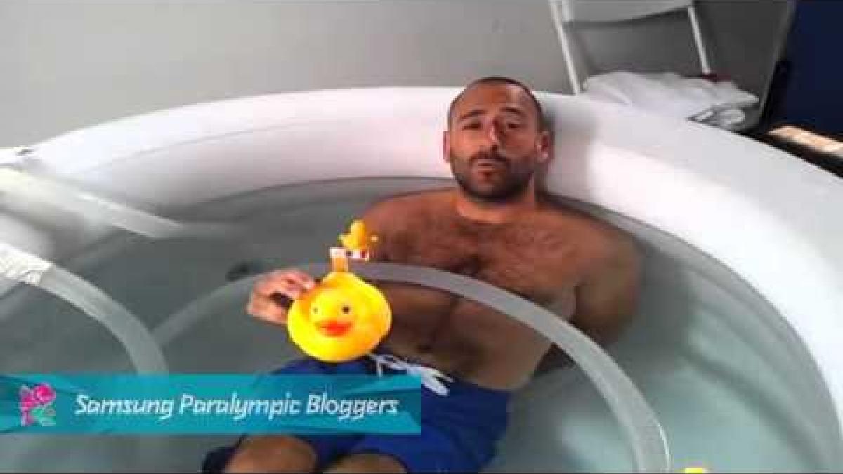 Michael Jeremiasz - Cold bath, Paralympics 2012