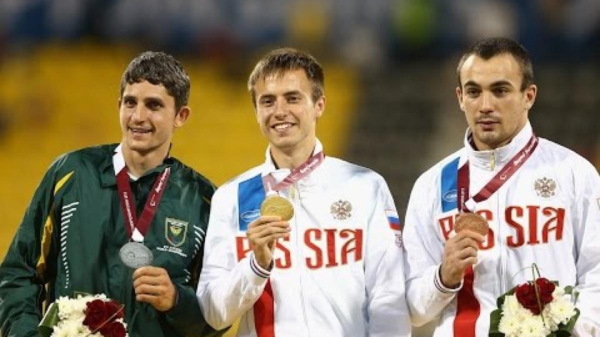 Men's 100m T37 | Victory Ceremony |  2015 IPC Athletics World Championships Doha