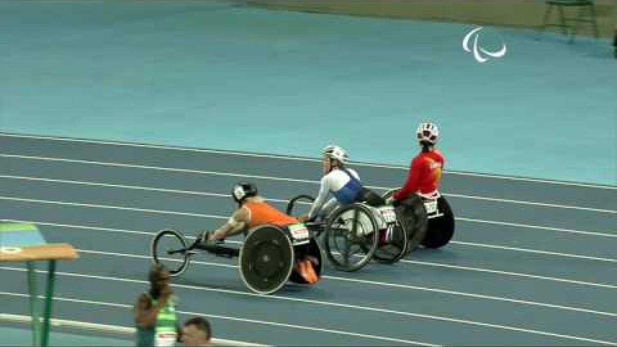 Athletics | Women's 100m - T54 Round 1 heat 1 | Rio 2016 Paralympic Games