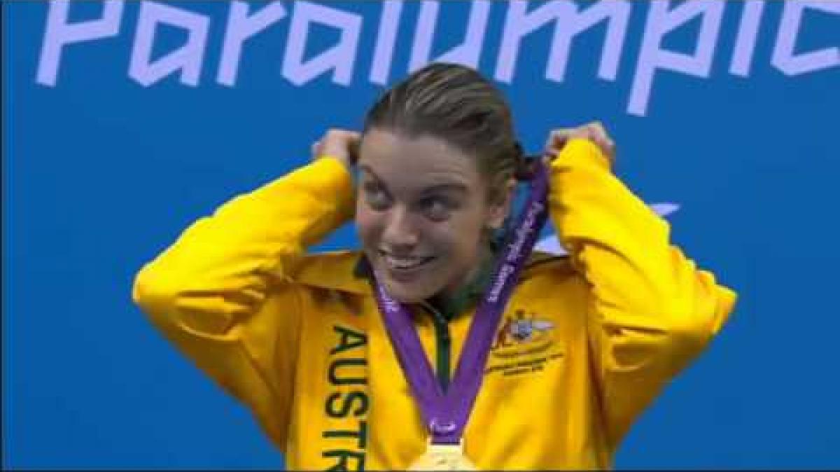 Swimming - Women's 50m Freestyle - S7 Victory Ceremony - London 2012 Paralympic Games