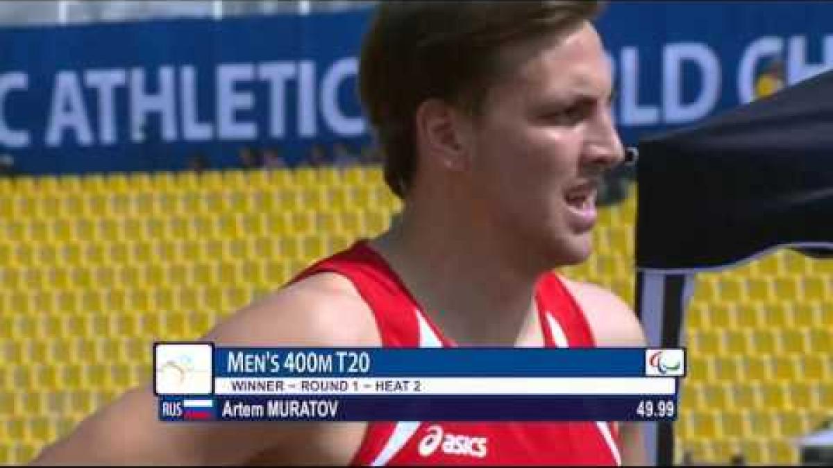 Men's 400m T20 | heat 2 |  2015 IPC Athletics World Championships Doha